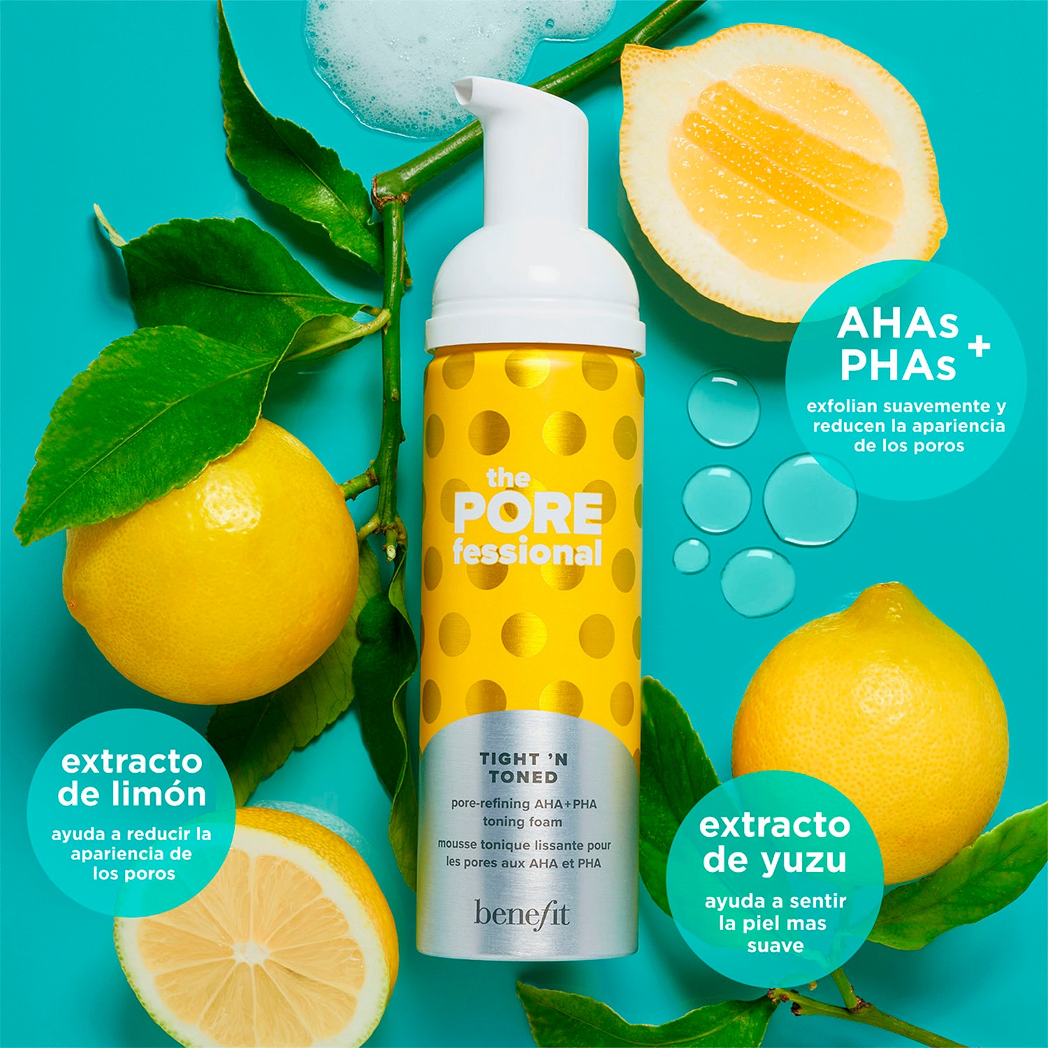 TIGHT 'N TONED TONER (TÓNICO FACIAL EN ESPUMA QUE MINIMIZA LOS POROS)